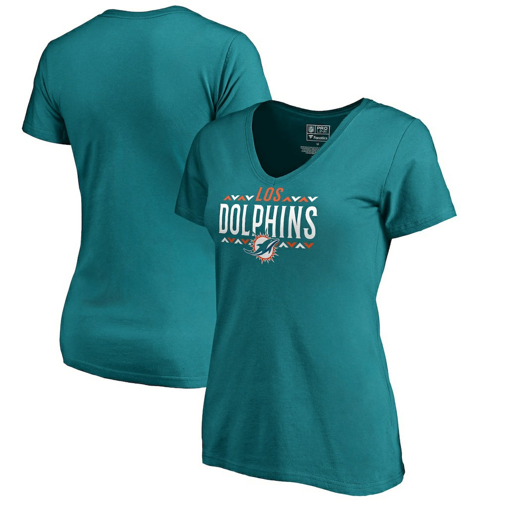 NFL Miami Dolphins Women's Arriba V-Neck T-Shirt