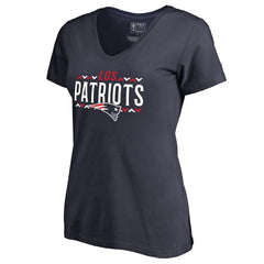 NFL New England Patriots Women's Arriba V-Neck T-Shirt