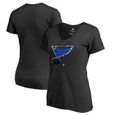 St. Louis Blues Women's Midnight Mascot V-Neck T-Shirt