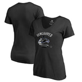 Vancouver Canucks Women's Midnight Mascot V-Neck T-Shirt