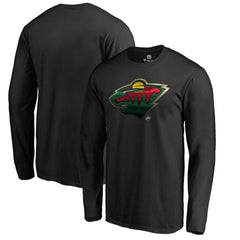 Minnesota Wild Midnight Mascot Long Sleeve T-Shirt