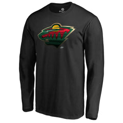 Minnesota Wild Midnight Mascot Long Sleeve T-Shirt