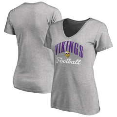 NFL Minnesota Vikings Women's Victory Script V-Neck T-Shirt