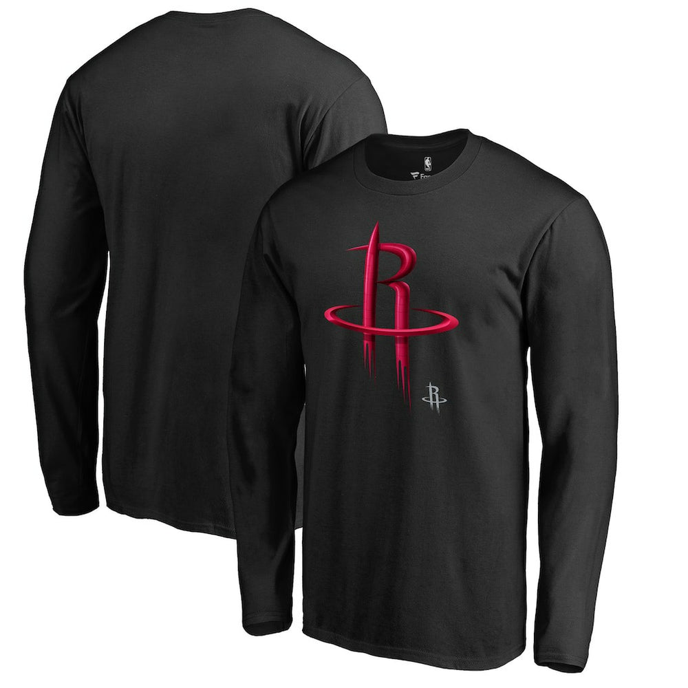 Houston Rockets Midnight Mascot Long Sleeve T-Shirt - Black shop
