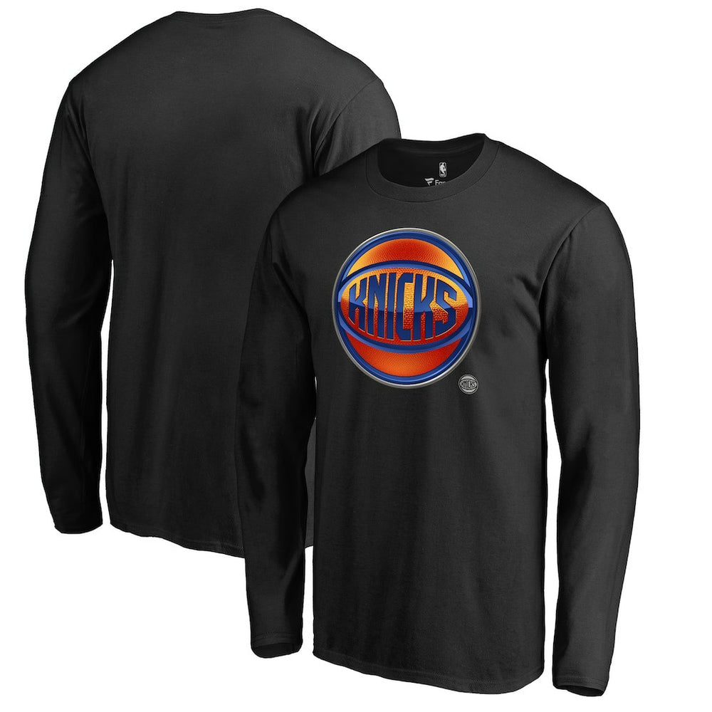 New York Knicks Midnight Mascot Long Sleeve T-Shirt - Black online