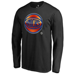 New York Knicks Midnight Mascot Long Sleeve T-Shirt - Black online