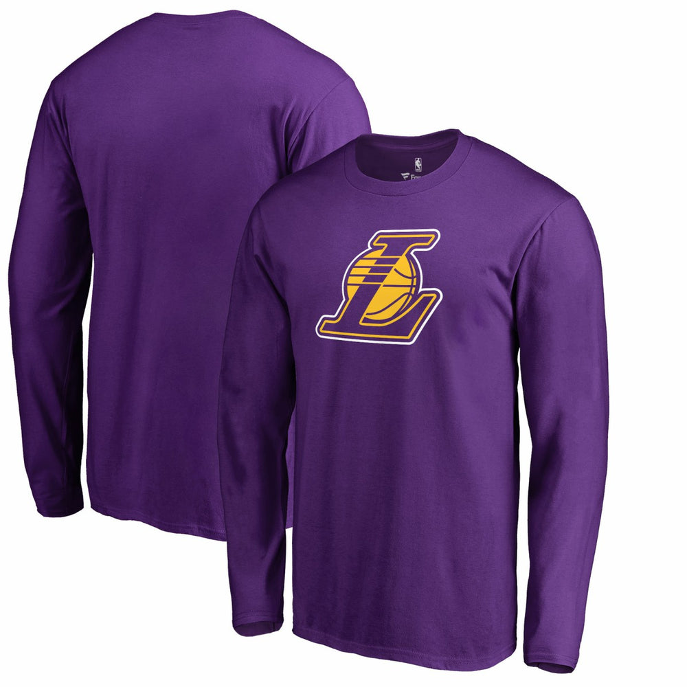 Los Angeles Lakers Alternate Logo Long Sleeve T-Shirt - Purple discount