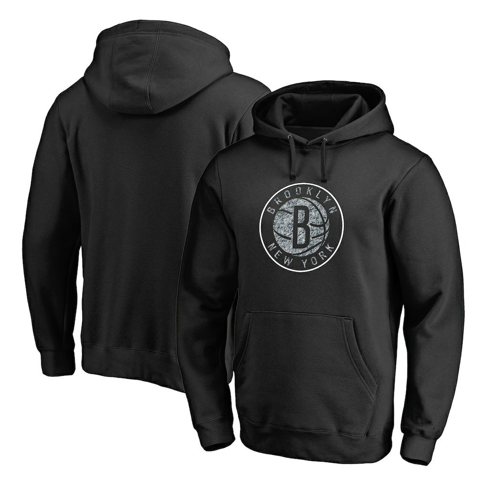 Brooklyn Nets Static Logo Pullover Hoodie - Black for sale