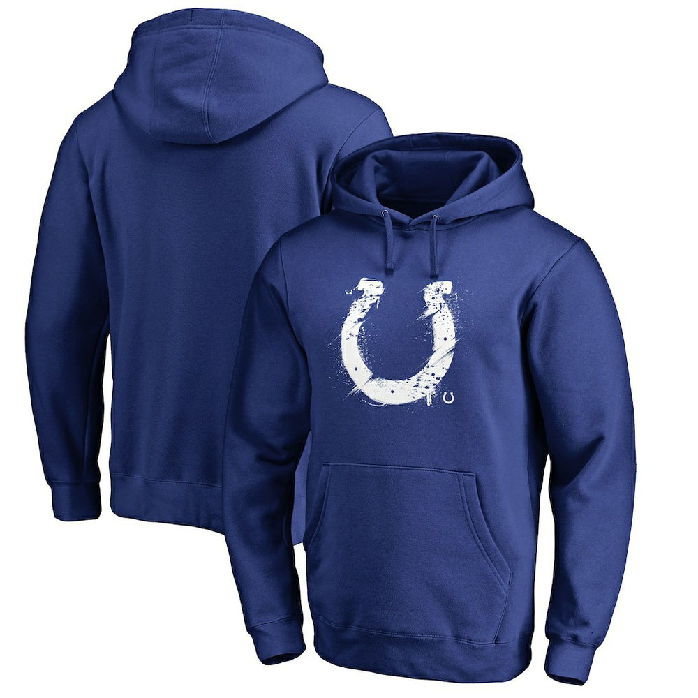 NFL Indianapolis Colts Splatter Logo Pullover Hoodie