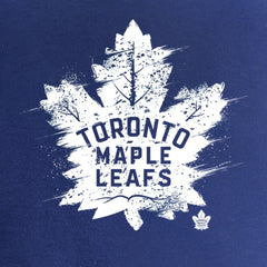 Toronto Maple Leafs Women's Splatter Logo V-Neck T-Shirt