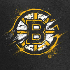 Boston Bruins Splatter Logo Pullover Hoodie