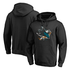 San Jose Sharks Splatter Logo Pullover Hoodie