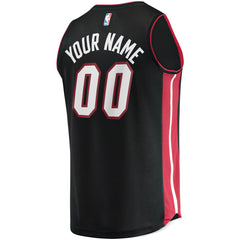 Miami Heat Fast Break Custom Replica Jersey Black - Icon Edition | Fanatics discount
