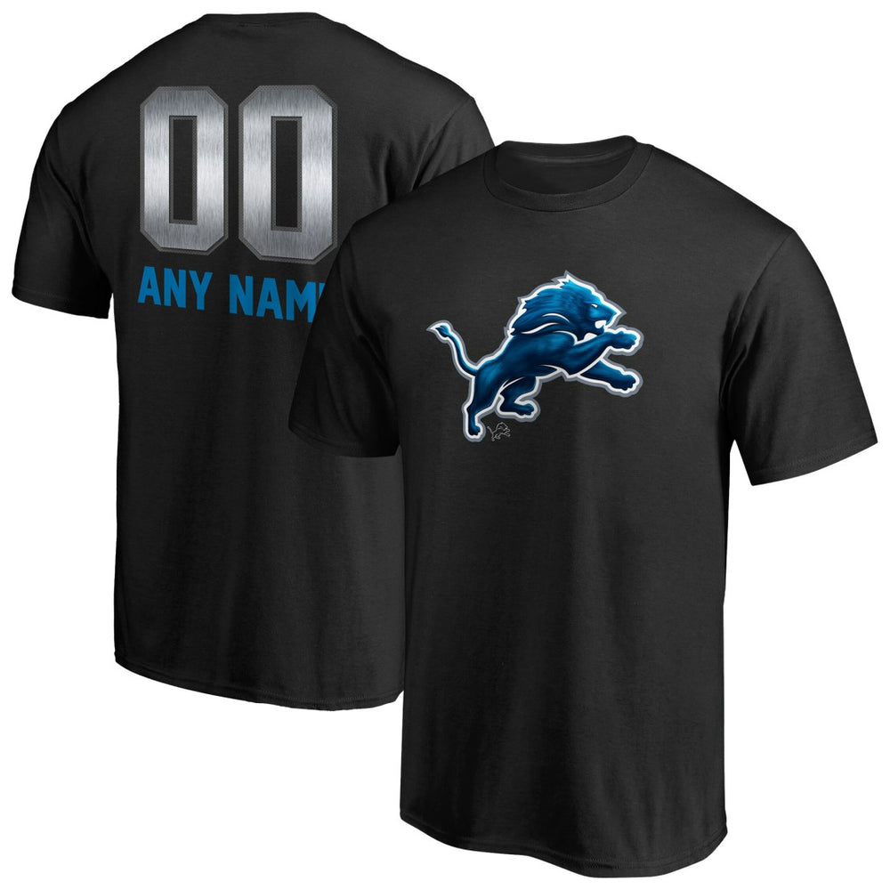 NFL Detroit Lions Personalized Midnight Mascot T-Shirt