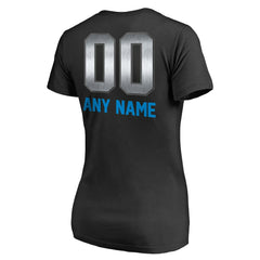 NFL Carolina Panthers Women's Personalized Midnight Mascot T-Shirt