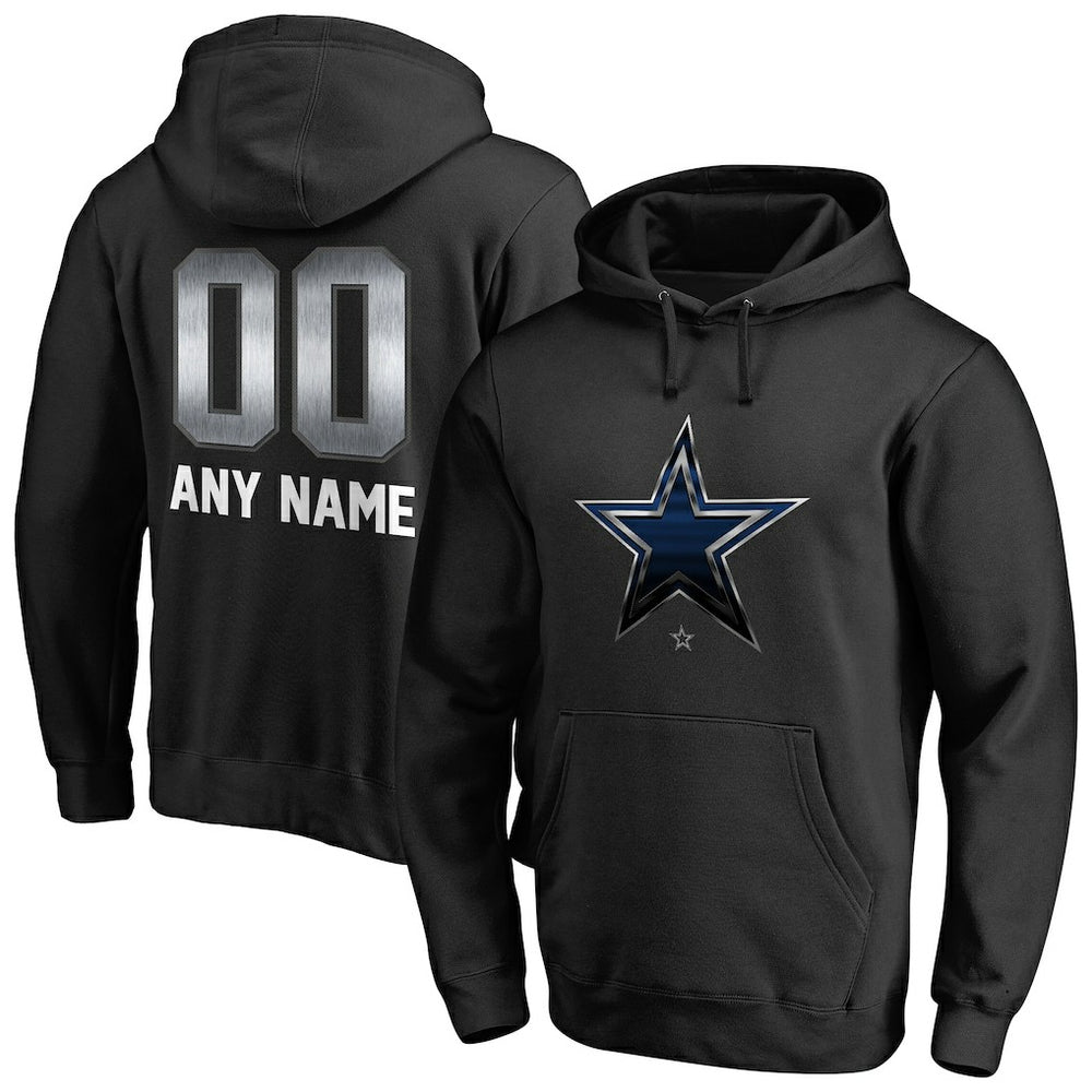 NFL Dallas Cowboys Personalized Midnight Mascot Pullover Hoodie