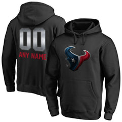 NFL Houston Texans Personalized Midnight Mascot Pullover Hoodie