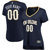 New Orleans Pelicans Women's Fast Break Custom Jersey Navy - Icon Edition | Fanatics outlet