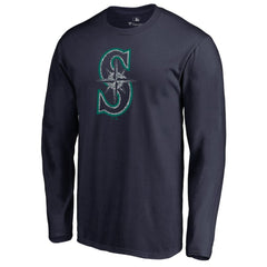 Seattle Mariners Static Logo Long Sleeve T-Shirt - Navy