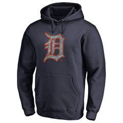 Detroit Tigers Static Logo Pullover Hoodie - Navy