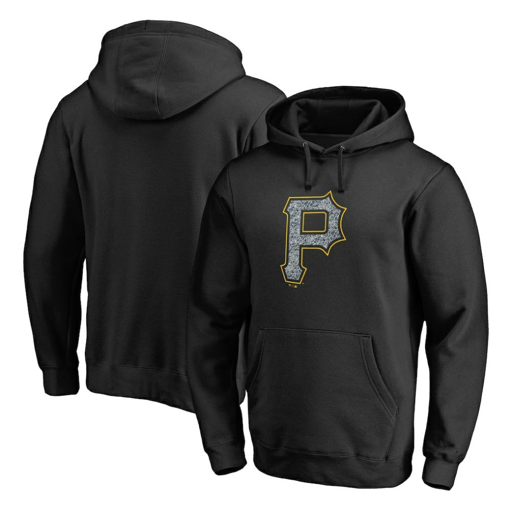 Pittsburgh Pirates Static Logo Pullover Hoodie - Black