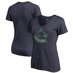 Vancouver Canucks Women's Static Logo V-Neck T-Shirt