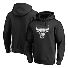 Chicago Bulls Marble Logo Pullover Hoodie - Black discount