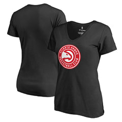 Atlanta Hawks Women's Primary Logo V-Neck T-Shirt - Black online