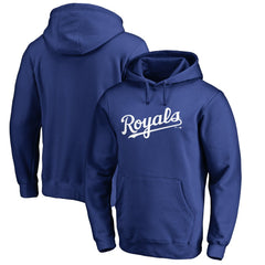 Kansas City Royals Official Wordmark Fitted Pullover Hoodie - Royal