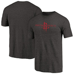 Houston Rockets Distressed Logo Tri-Blend T-Shirt - Black on sale