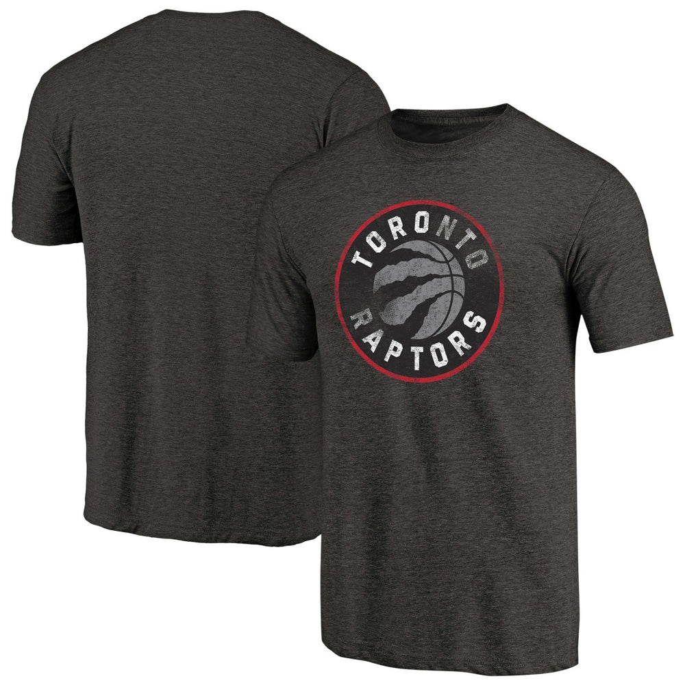 Toronto Raptors Distressed Logo Tri-Blend T-Shirt - Black sale