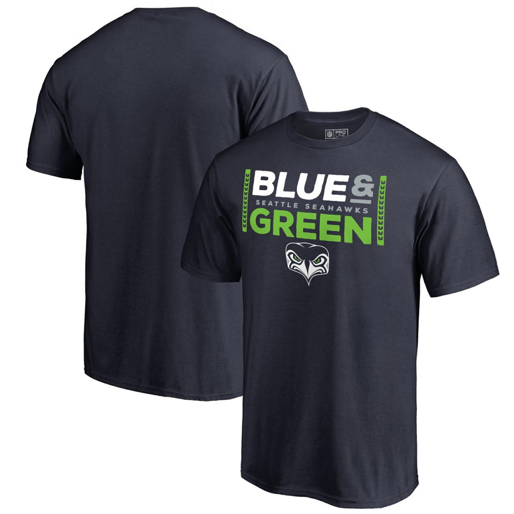 NFL Seattle Seahawks Alternate Team Logo Gear Blue & Green T-Shirt