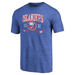 New York Islanders Vintage Collection Line Shift Tri-Blend T-Shirt