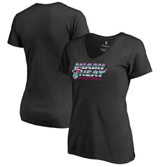 Miami Heat Women's Miami Nights Hometown Collection T-Shirt - Black cheap
