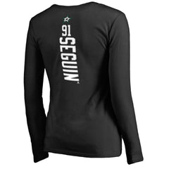 Tyler Seguin Dallas Stars Women's Backer Name & Number Slim Fit Long Sleeve V-Neck T-Shirt