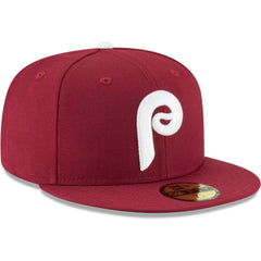 Philadelphia Phillies Cooperstown Collection Wool 59FIFTY Fitted Hat - Maroon | New Era