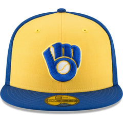 Milwaukee Brewers Cooperstown Collection Wool 59FIFTY Fitted Hat - Yellow | New Era