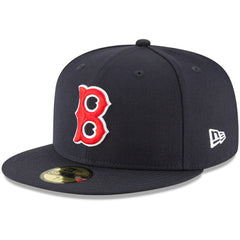 Boston Red Sox Cooperstown Collection Wool 59FIFTY Fitted Hat - Navy | New Era
