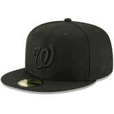 Washington Nationals Primary Logo Basic 59FIFTY Fitted Hat - Black | New Era