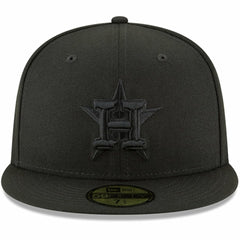 Houston Astros Primary Logo Basic 59FIFTY Fitted Hat - Black | New Era