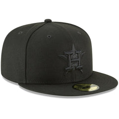 Houston Astros Primary Logo Basic 59FIFTY Fitted Hat - Black | New Era