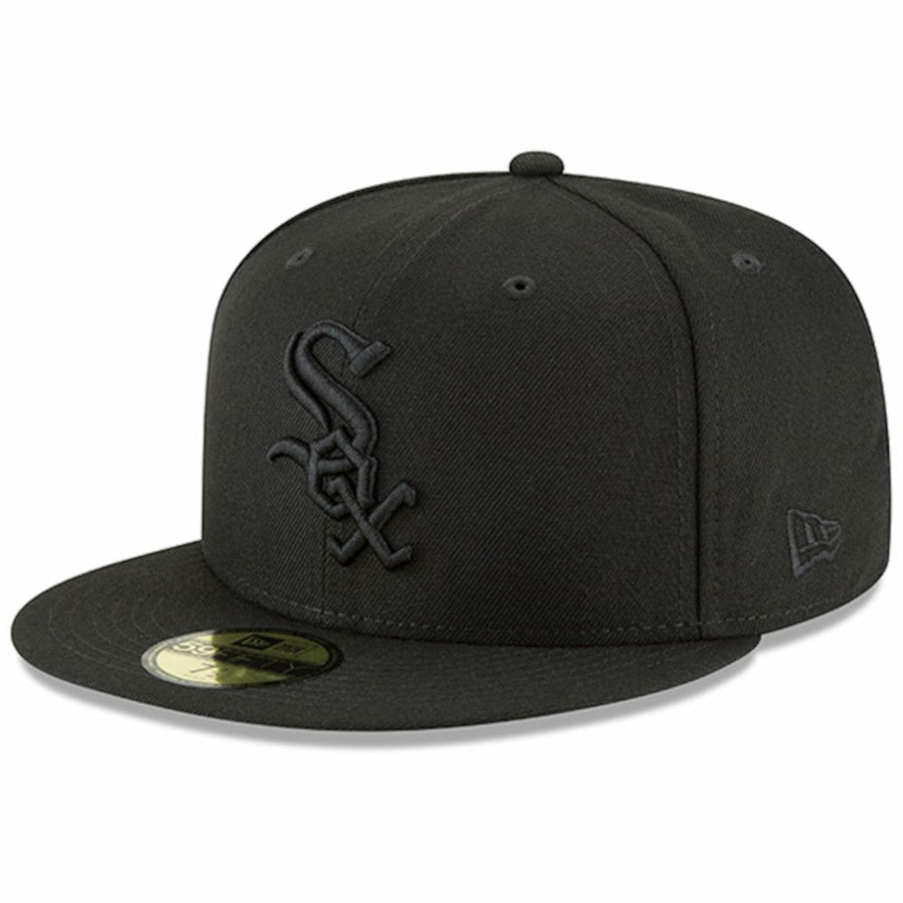 Chicago White Sox Primary Logo Basic 59FIFTY Fitted Hat - Black | New Era