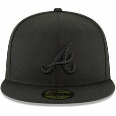 Atlanta Braves Primary Logo Basic 59FIFTY Fitted Hat - Black | New Era