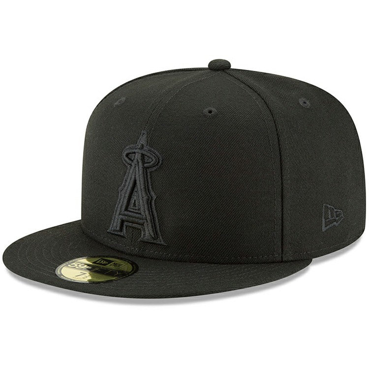 Los Angeles Angels Primary Logo Basic 59FIFTY Fitted Hat - Black | New Era