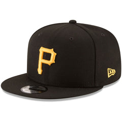 Pittsburgh Pirates Team Color 9FIFTY Snapback Hat - Black | New Era