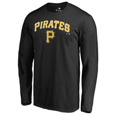 Pittsburgh Pirates Team Lockup Long Sleeve T-Shirt - Black