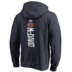Connor McDavid Edmonton Oilers Backer Name & Number Pullover Hoodie