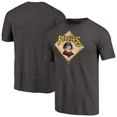 Pittsburgh Pirates Hometown Collection Retro Logo T-Shirt - Black