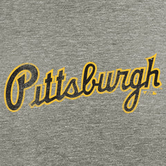 Pittsburgh Pirates Hometown Collection Script T-Shirt - Gray