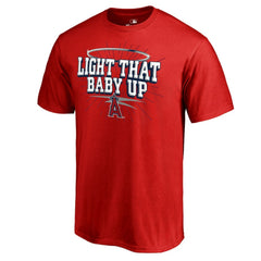 Los Angeles Angels Hometown Collection Light That Baby Up T-Shirt - Red